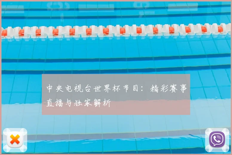 中央电视台世界杯节目：精彩赛事直播与独家解析